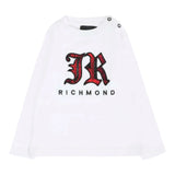 John Richmond Shirt Girocollo tinta unita con Stampa Bianco per Neonato RIA25035TSX BIANCO JOHN RICHMOND 