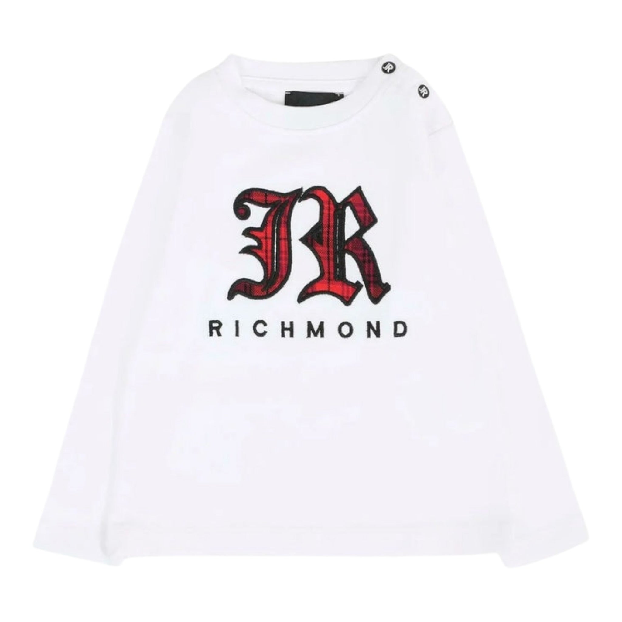 John Richmond Shirt Girocollo tinta unita con Stampa Bianco per Neonato RIA25035TSX BIANCO JOHN RICHMOND 
