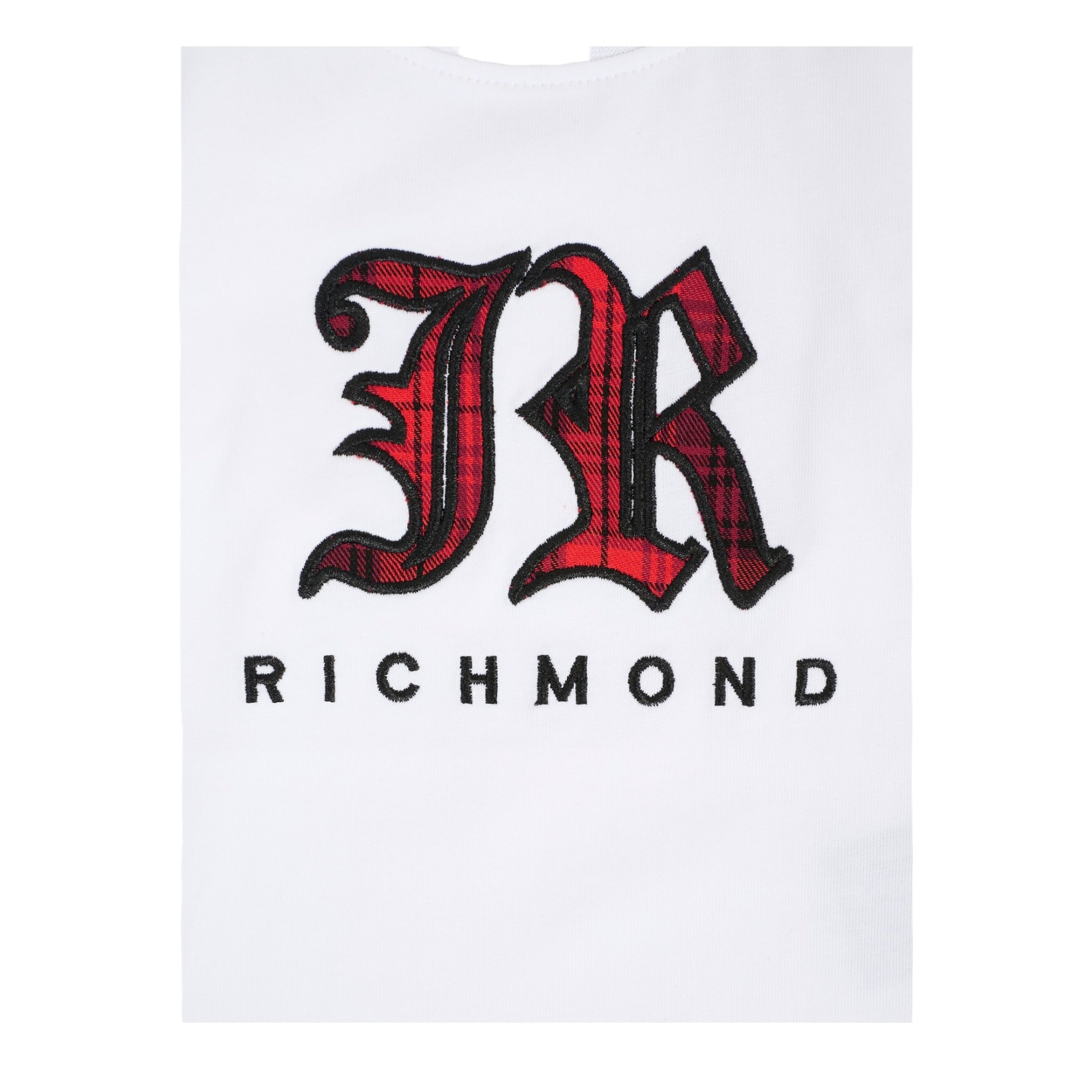 John Richmond Shirt Girocollo tinta unita con Stampa Bianco per Neonato RIA25035TSXX BIANCO JOHN RICHMOND 