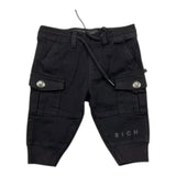 John Richmond Pantalone tinta unita con Elastico In Vita Nero per Neonato RIA25042PAX NERO JOHN RICHMOND 