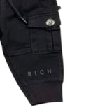 John Richmond Pantalone tinta unita con Elastico In Vita Nero per Neonato RIA25042PAX NERO JOHN RICHMOND 
