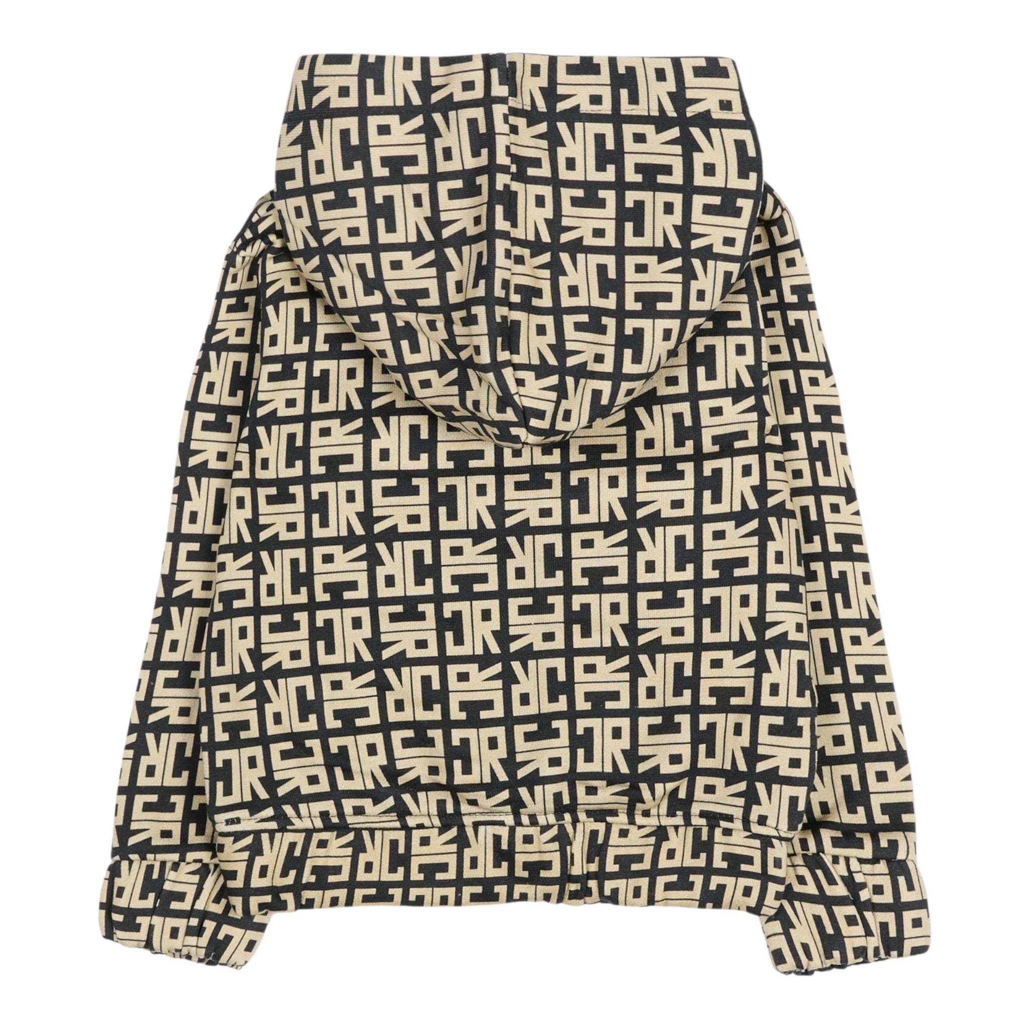 John Richmond Felpa con Zip E Cappuccio Bicolore Nero/Beige per Neonato RIA25047FEXX NERO/BEIGE JOHN RICHMOND 