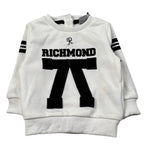 John Richmond Felpa Chiusa Girocollo tinta unita con Logo Bianco per Neonato RIA25051FE BIANCO JOHN RICHMOND 