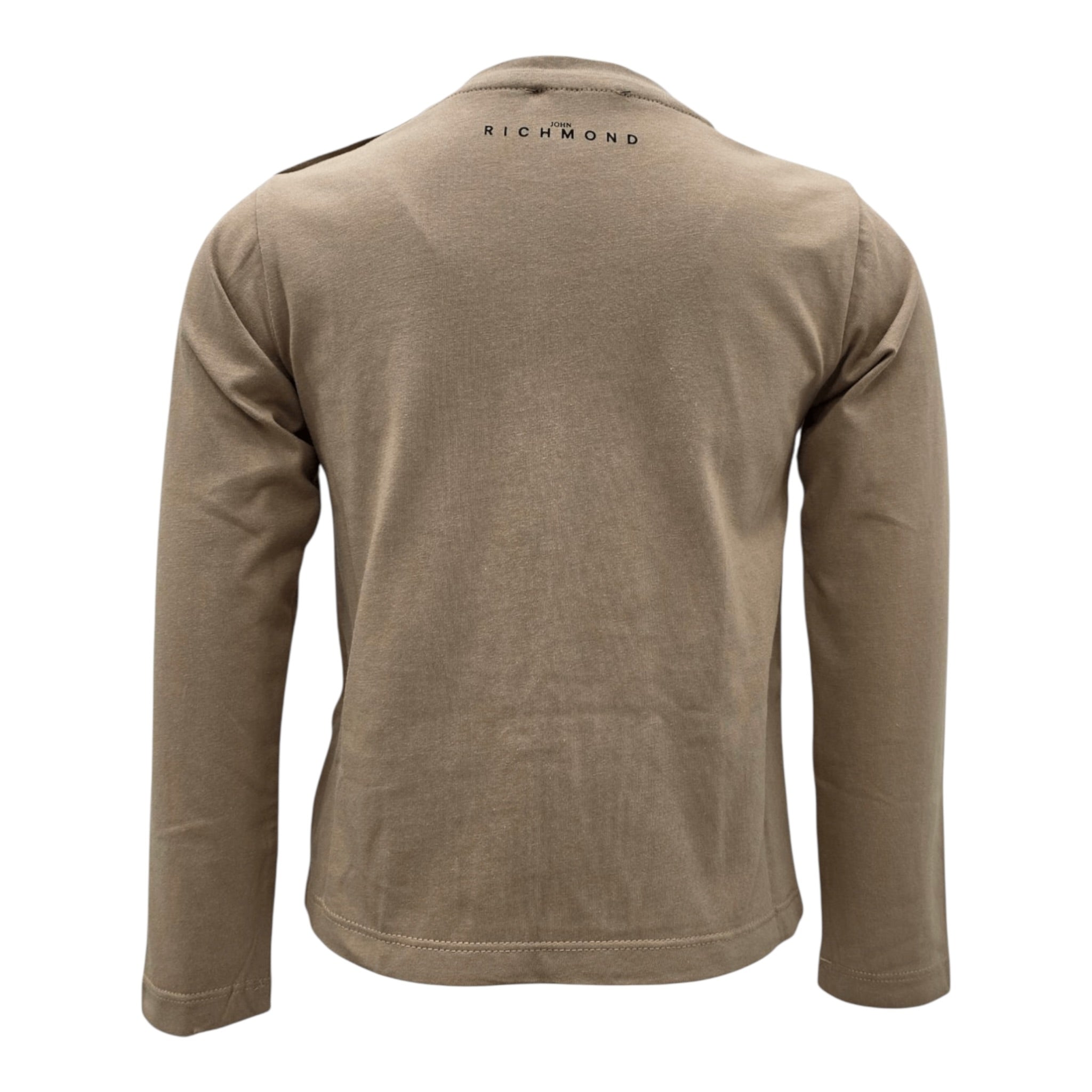 John Richmond Shirt tinta unita con Stampa Marrone per Neonato RIA25060TS MARRONE JOHN RICHMOND 