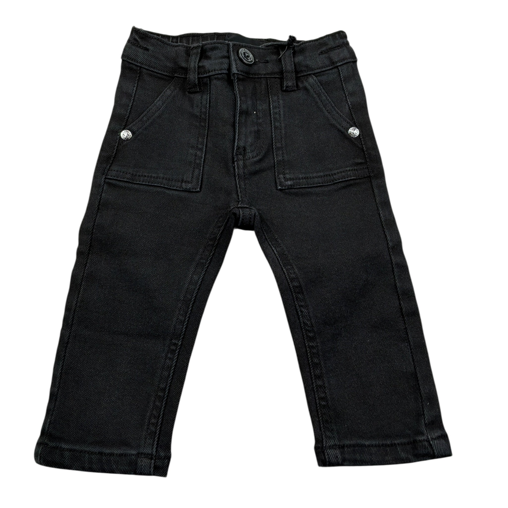 John Richmond Jeans tinta unita con Elastico In Vita Nero per Neonato RIA25061JE NERO JOHN RICHMOND 
