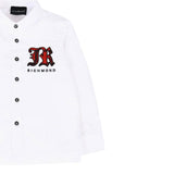 John Richmond Camicia tinta unita con Stampa Bianco per Neonato RIA25063CA BIANCO JOHN RICHMOND 