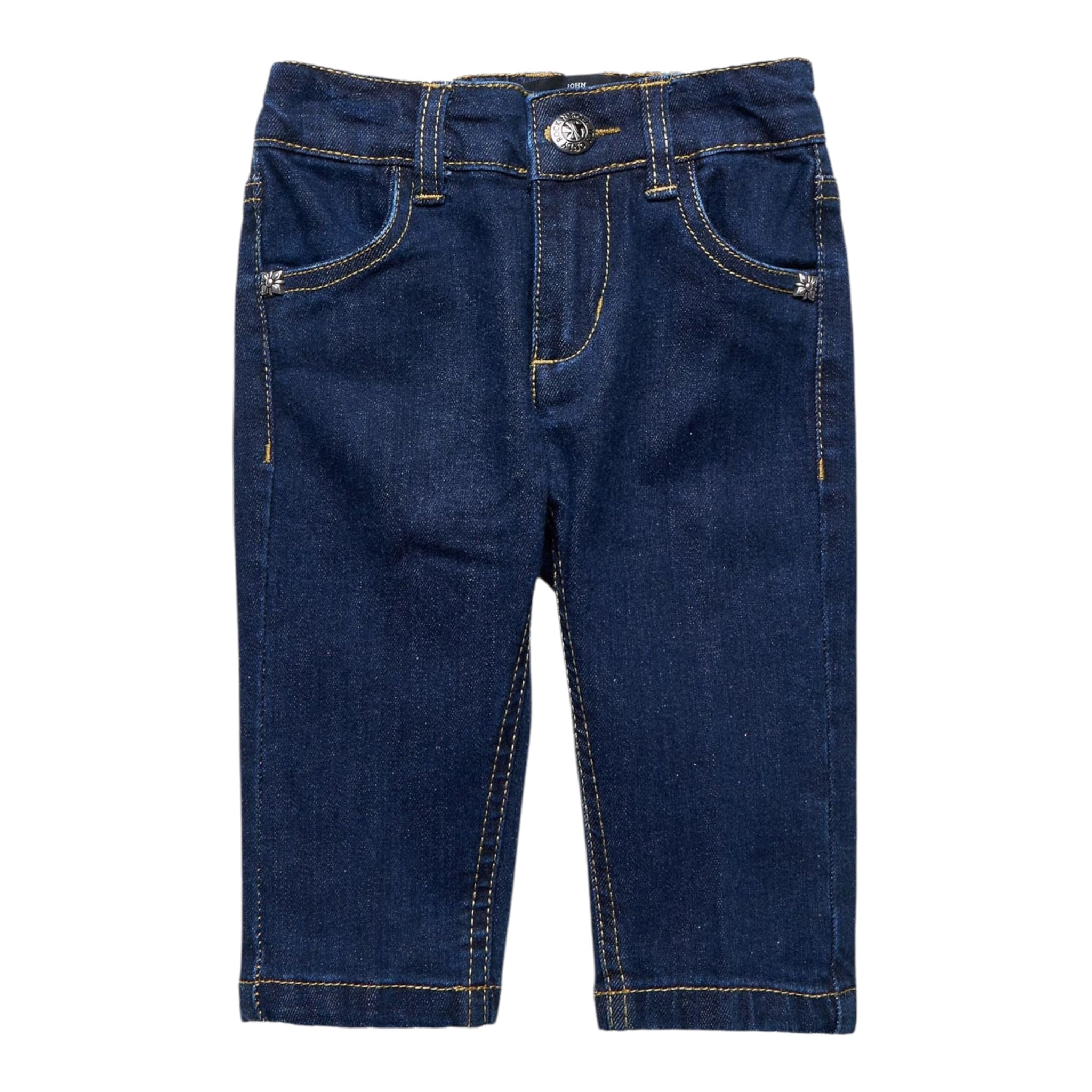 John Richmond Jeans tinta unita con Elastico In Vita Blu per Bambina RIA25081JE BLU JOHN RICHMOND 