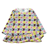 John Richmond Abito Manica Lunga tinta unita con Stampe Bianco per Neonata RIA25085VE BIANCO JOHN RICHMOND 