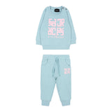 John Richmond Completo 2Pz Felpa-Pantalone Tuta Azzurro per Neonato RIA25087CF AZZURRO JOHN RICHMOND 