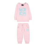 John Richmond Completo 2Pz Felpa-Pantalone Tuta Rosa per Neonata RIA25087CFX ROSA JOHN RICHMOND 