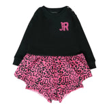 John Richmond Abito Manica Lunga con Culotte Nero per Bambina RIA2510VEJ NERO JOHN RICHMOND 