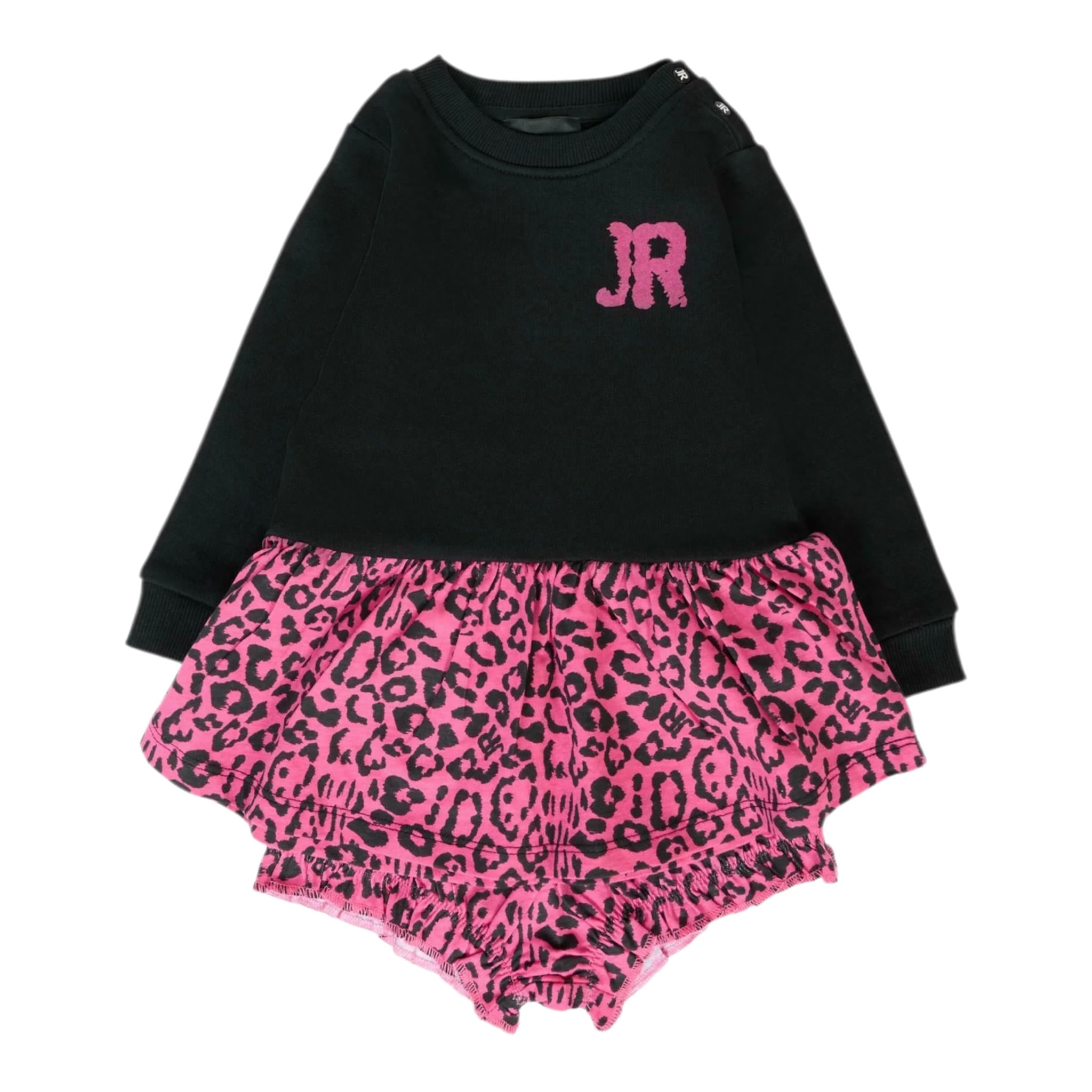 John Richmond Abito Manica Lunga con Culotte Nero per Neonata RIA2510VE NERO JOHN RICHMOND 