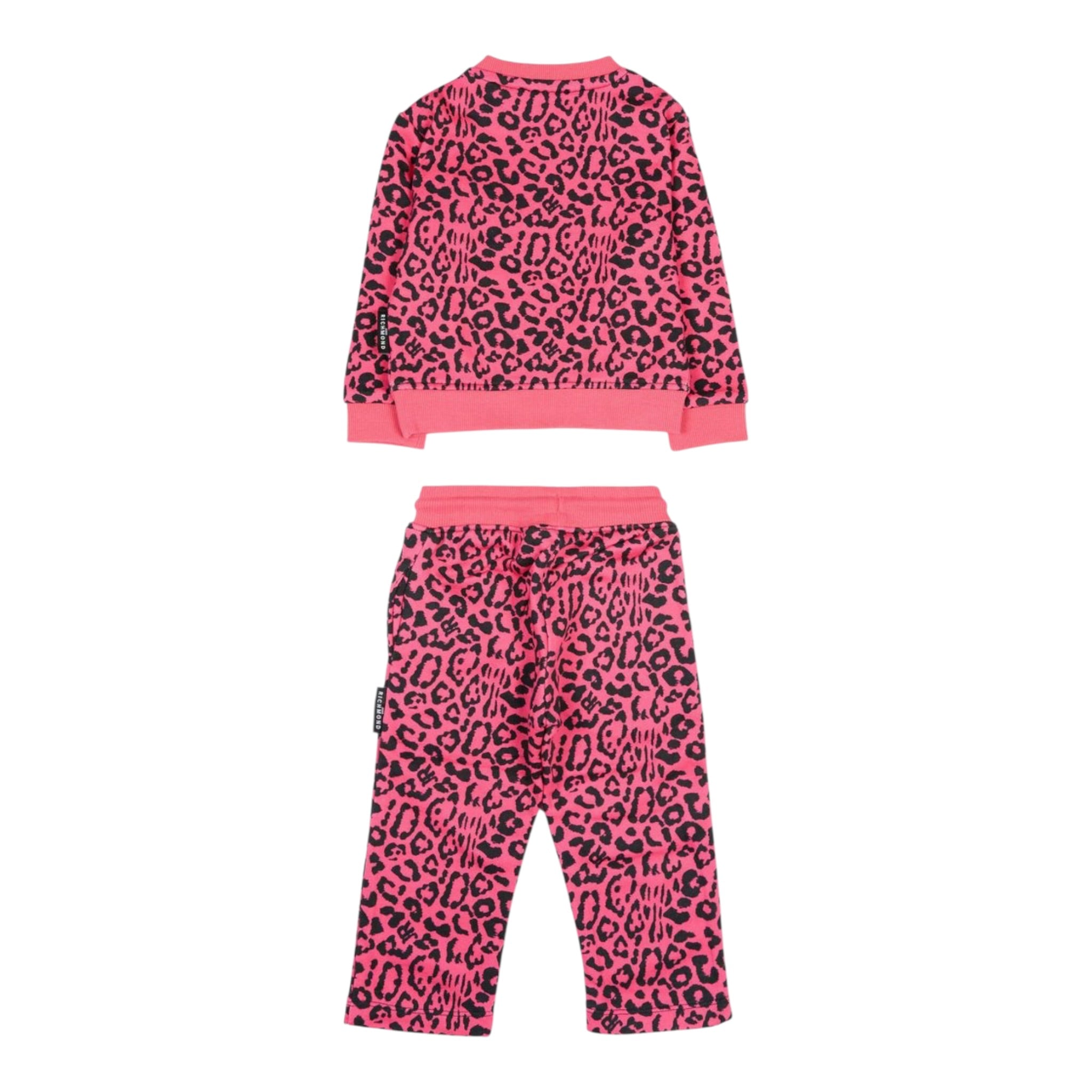 John Richmond Completo 2 Pezzi Felpa-Pantalone tinta unita Fantasia Maculata Fuxia per Neonata RIA25117CF FUXIA JOHN RICHMOND 