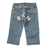John Richmond Jeans tinta unita con Elastico In Vita Azzurro per Neonato RIA25125JE AZZURRO JOHN RICHMOND 