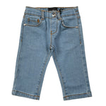 John Richmond Jeans tinta unita con Elastico In Vita Azzurro per Neonato RIA25125JE AZZURRO JOHN RICHMOND 