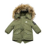 John Richmond Giubbino Modello Parka tinta unita con Cappuccio Verde per Neonato RIA260108PK VERDE JOHN RICHMOND 