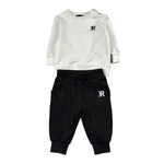 John Richmond Completo 2Pz Felpa-Pantalone Nero/Bianco per Neonato RIA26011CF NERO/BIANCO JOHN RICHMOND 