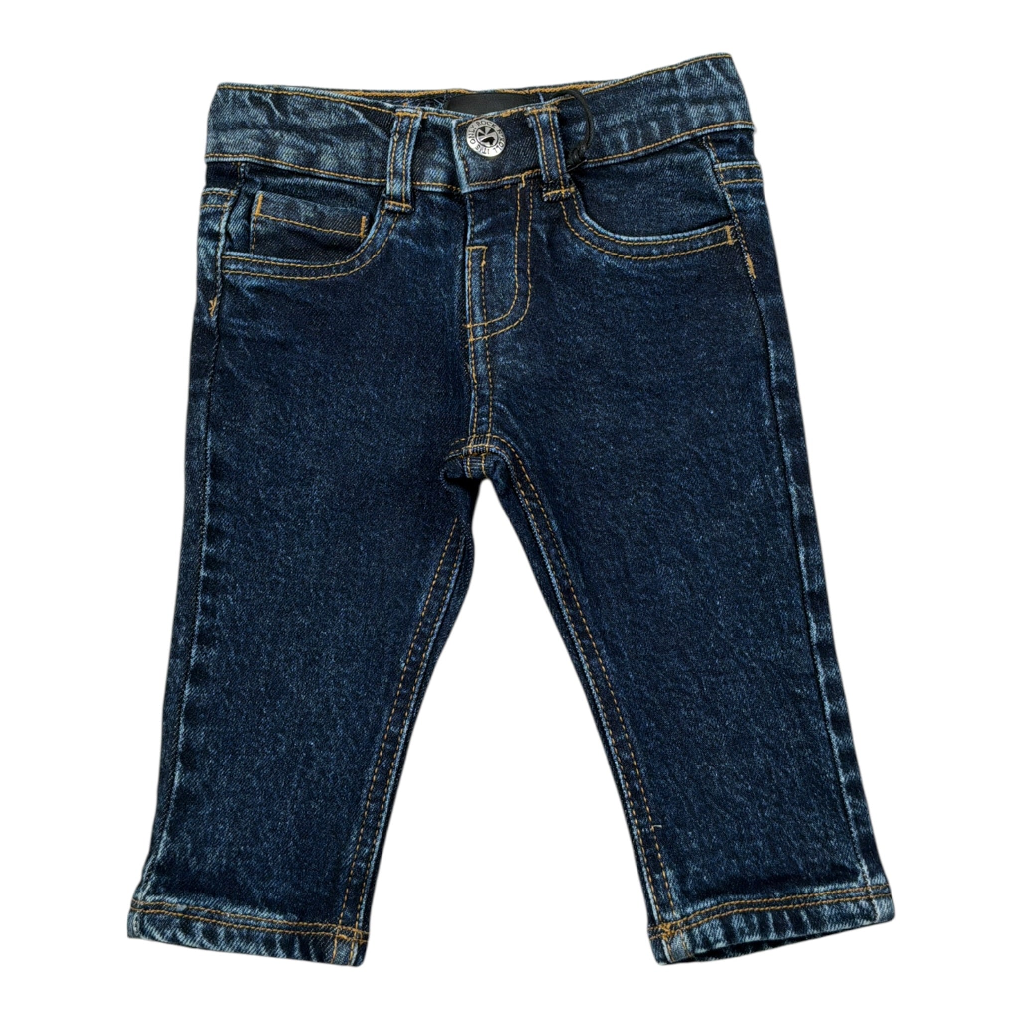 John Richmond Jeans tinta unita con Elastico In Vita Blu per Neonato RIA26012JE BLU JOHN RICHMOND 
