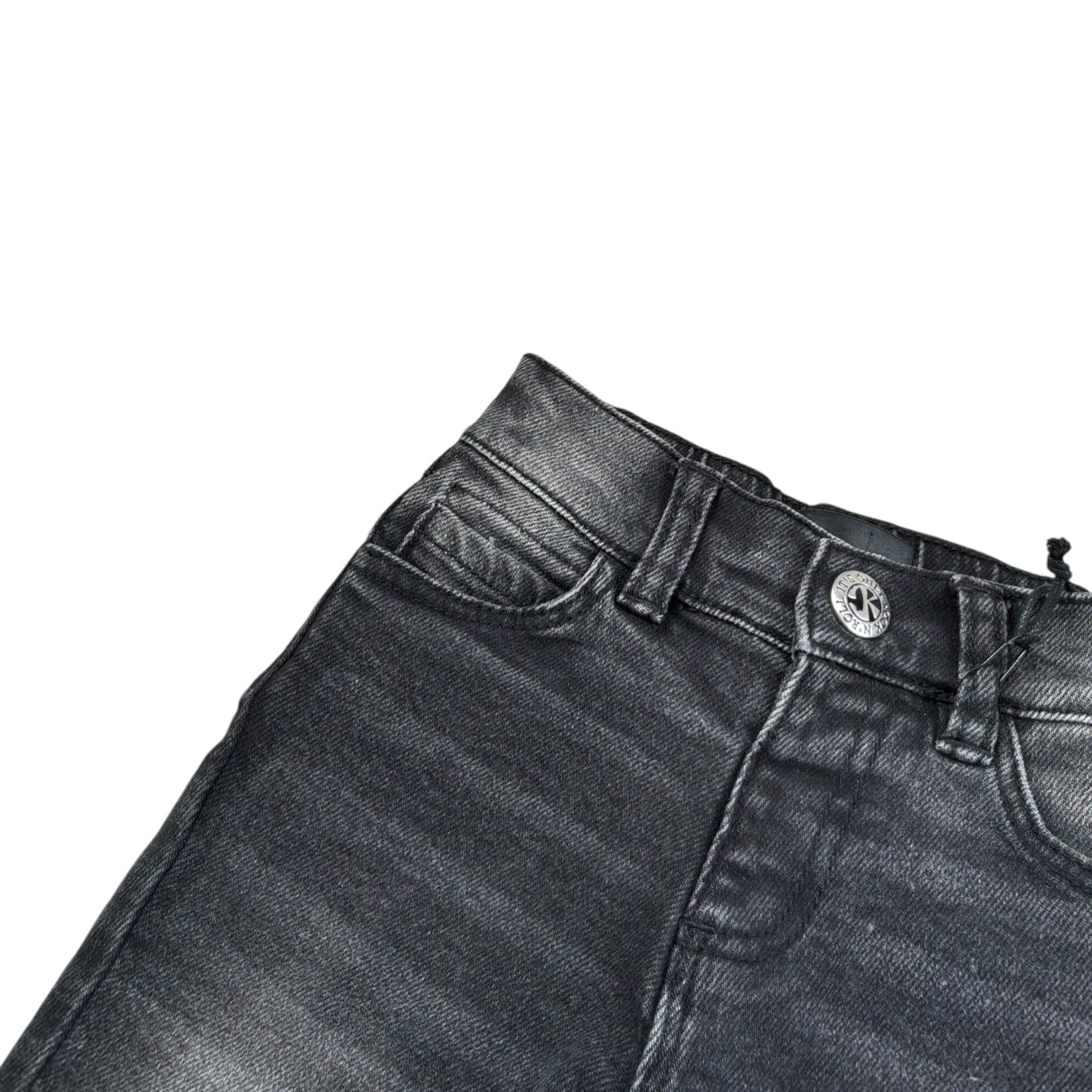 John Richmond Jeans tinta unita con Stampa Nero per Neonato RIA26013JE NERO JOHN RICHMOND 