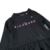 John Richmond Abito tinta unita con Stampa Nero per Neonata RIA26019VE NERO JOHN RICHMOND 