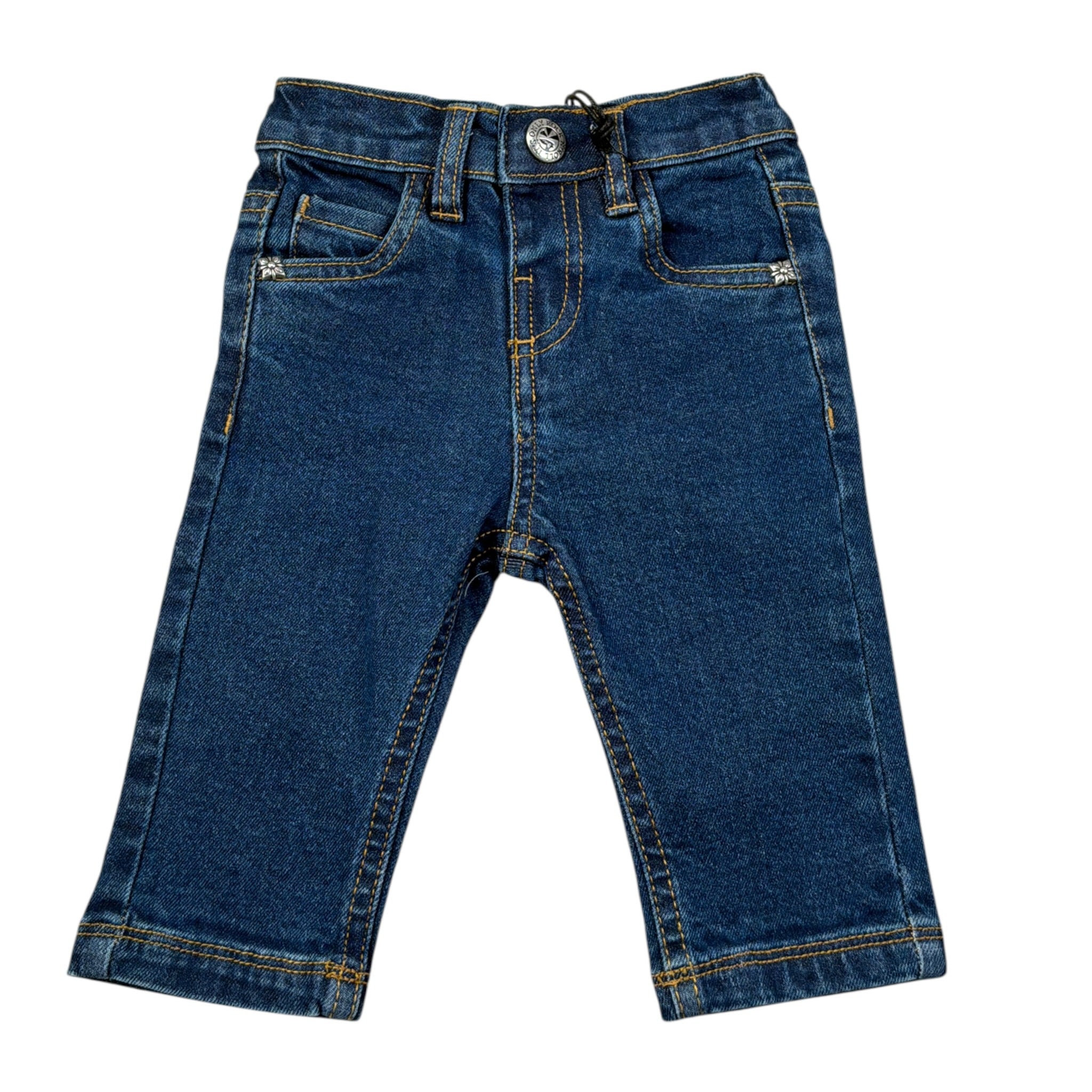 John Richmond Jeans tinta unita con Logo Blu per Neonata RIA26031JE BLU JOHN RICHMOND 