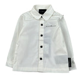 John Richmond Camicia tinta unita con Bottoni In Contrasto Bianco per Neonato RIA26032CA BIANCO JOHN RICHMOND 