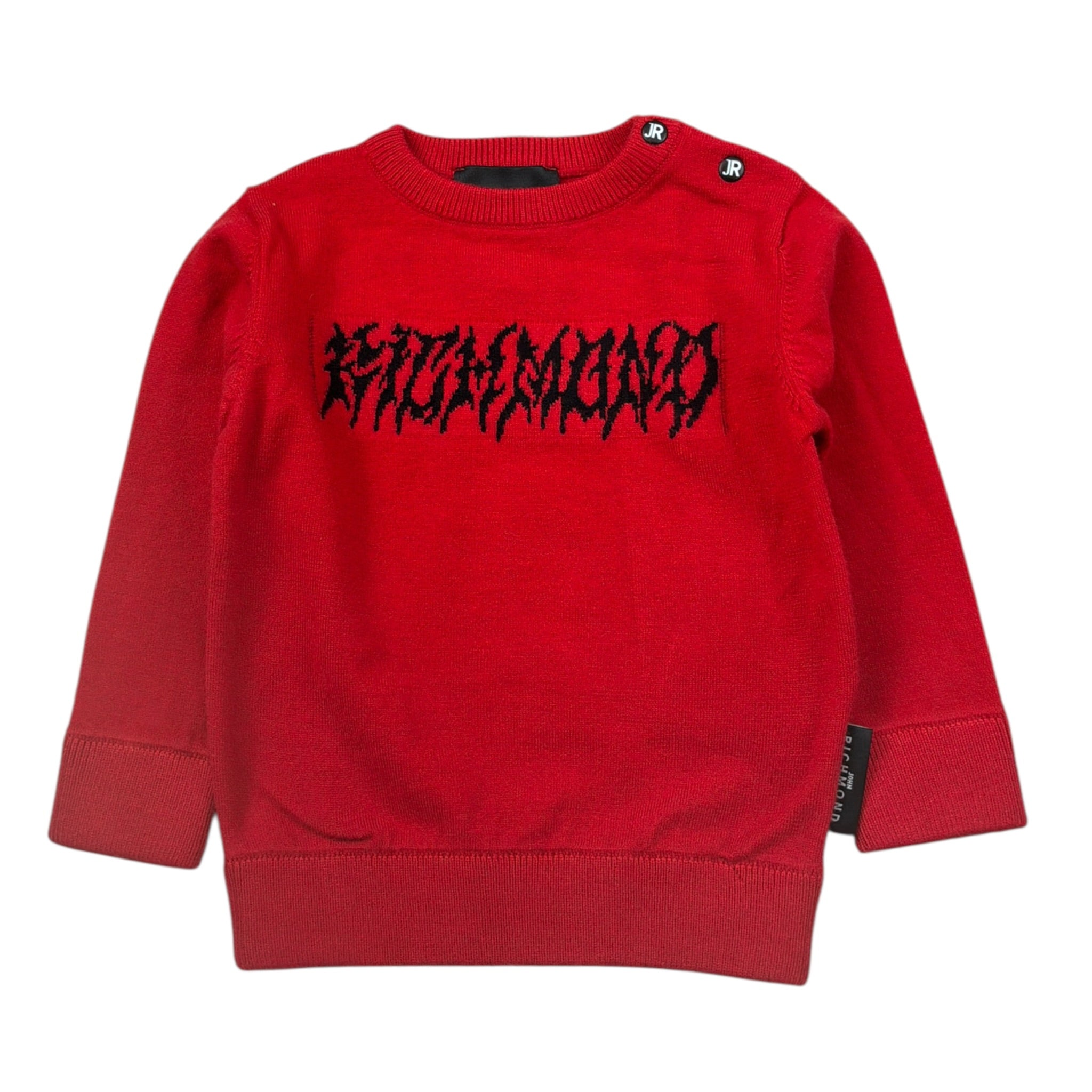 John Richmond Maglia tinta unita con Stampa Rosso per Neonato RIA26037MA ROSSO JOHN RICHMOND 