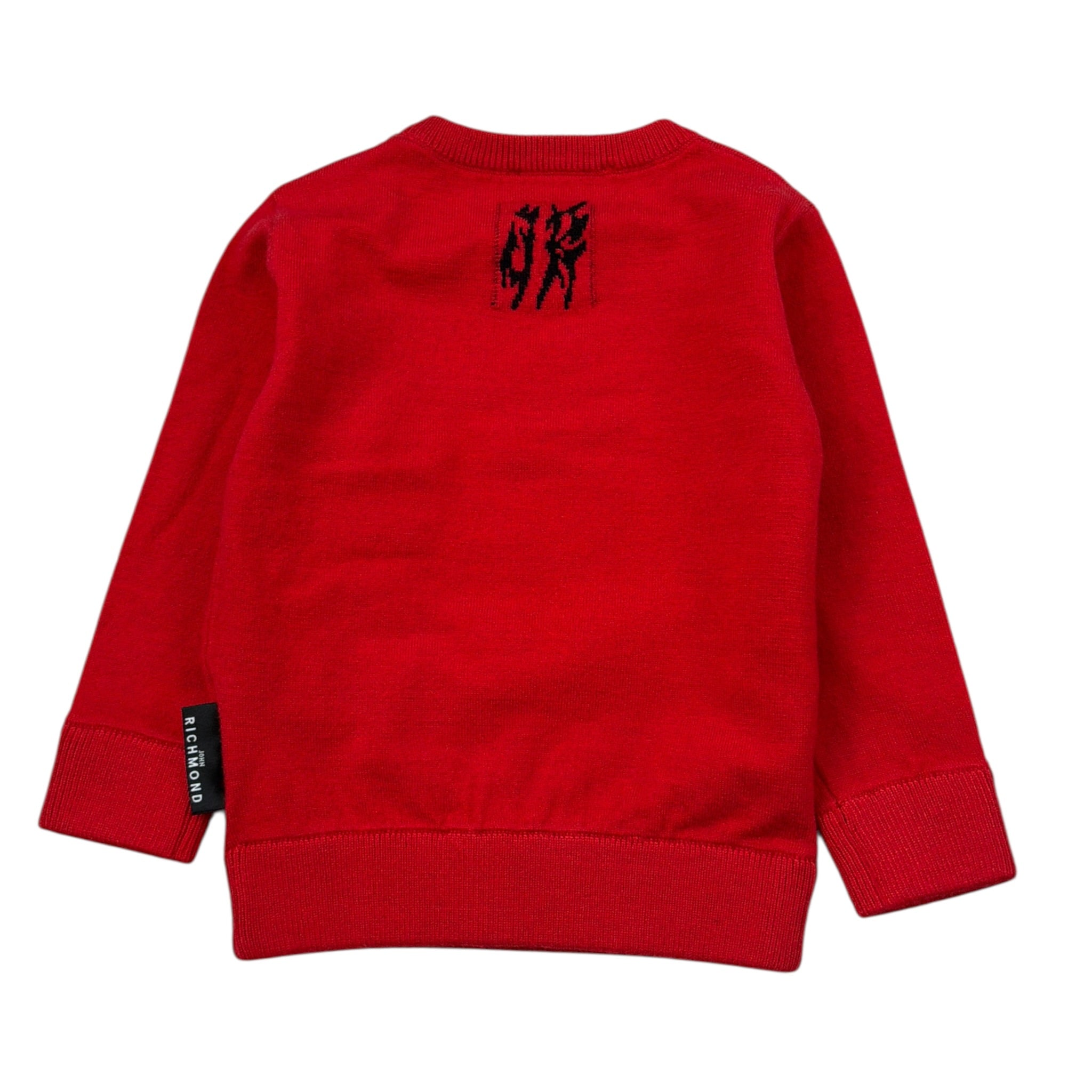 John Richmond Maglia tinta unita con Stampa Rosso per Neonato RIA26037MA ROSSO JOHN RICHMOND 