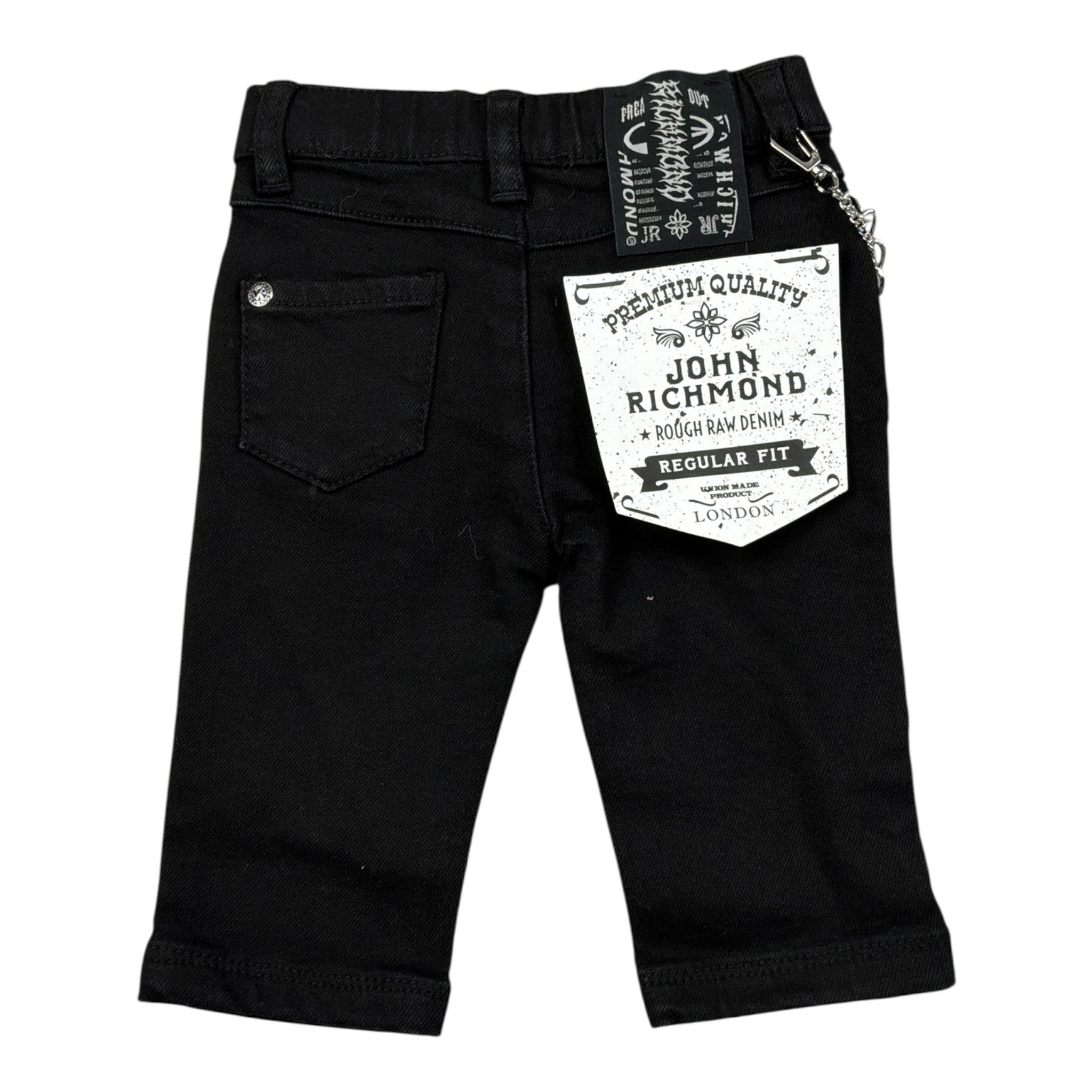 John Richmond Pantalone tinta unita Nero per Neonato RIA26047JE NERO JOHN RICHMOND 