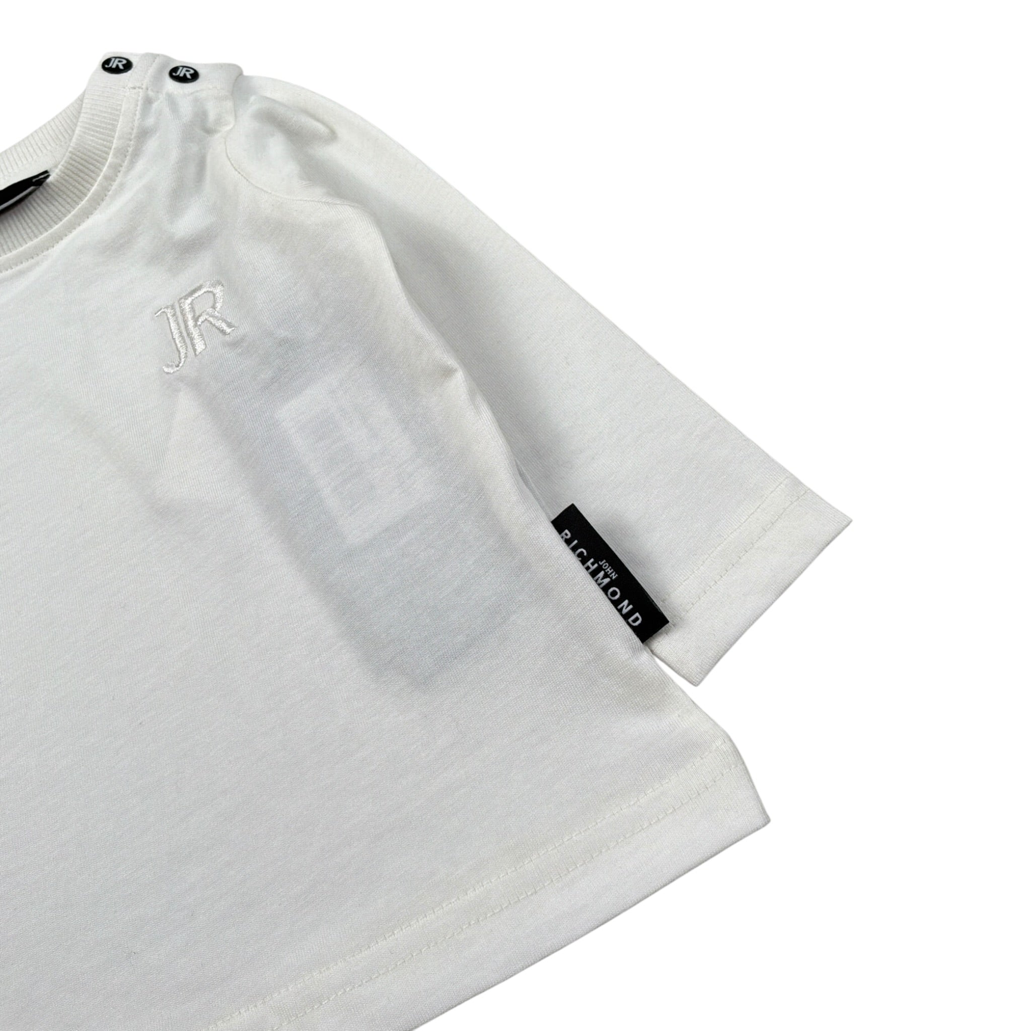 John Richmond Shirt tinta unita con Bottoni Bianco per Neonato RIA26058TS BIANCO JOHN RICHMOND 