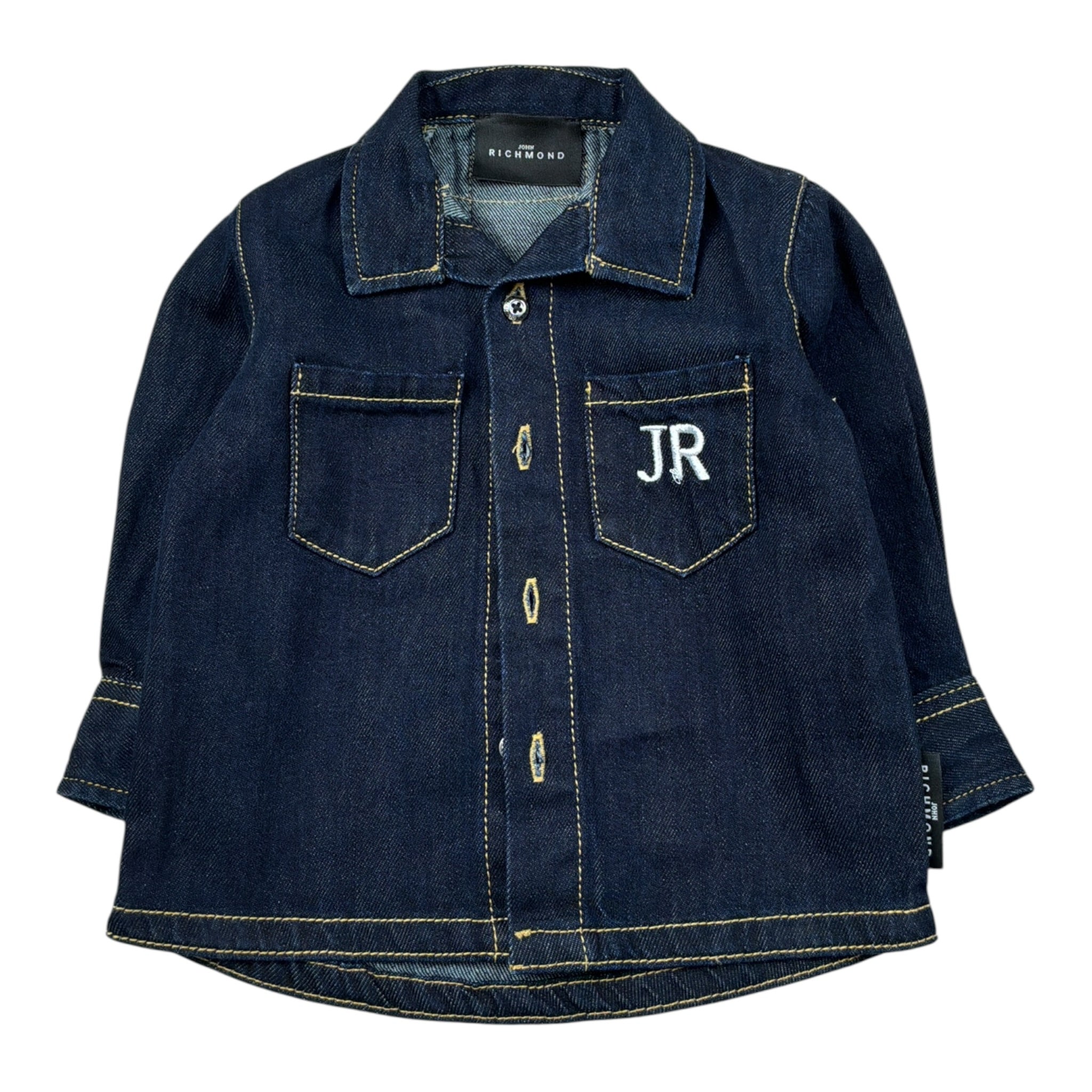 John Richmond Camicia In Denim tinta unita Blu per Neonato RIA26068CA BLU JOHN RICHMOND 