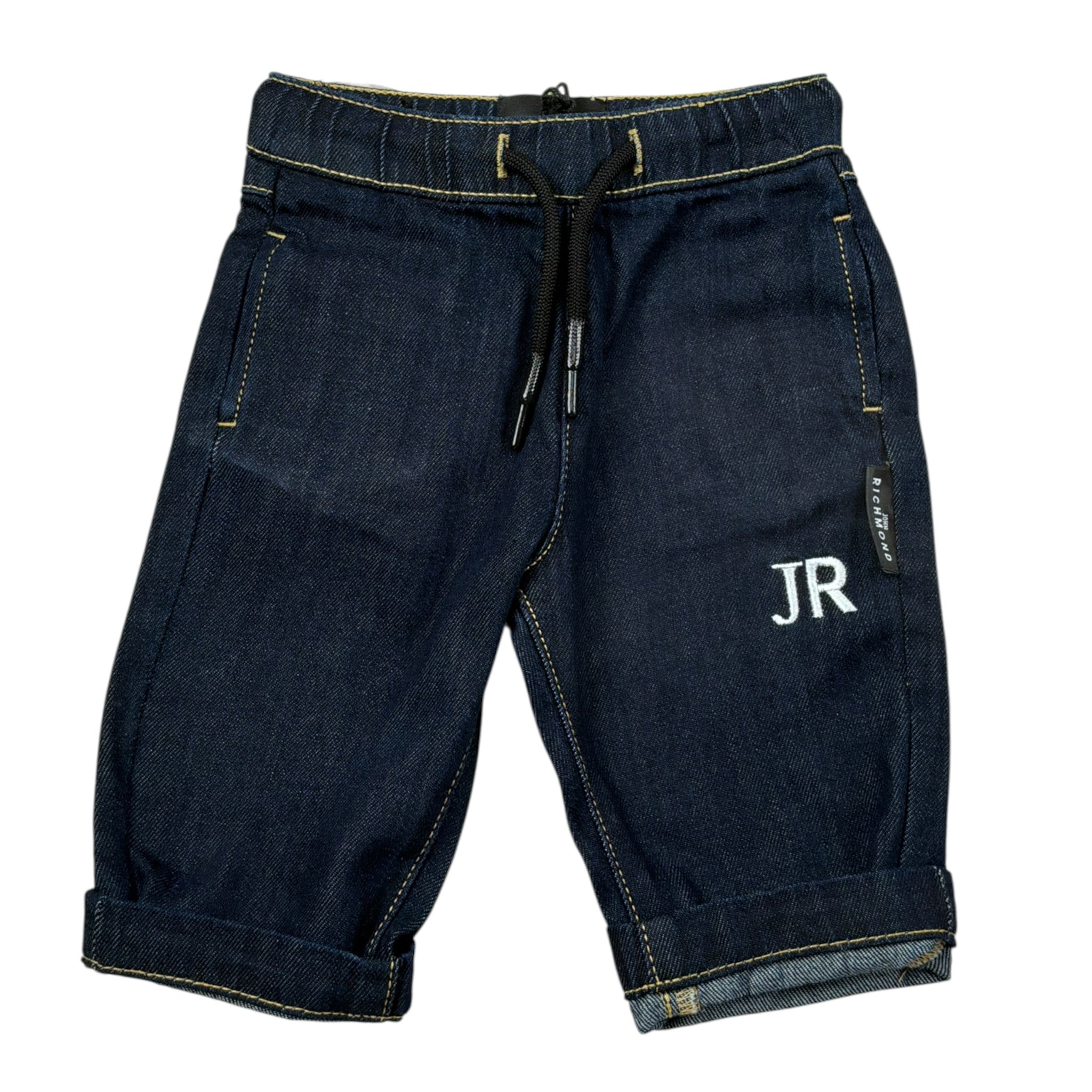 John Richmond Jeans tinta unita con Elastico In Vita Blu per Neonato RIA26070JE BLU JOHN RICHMOND 