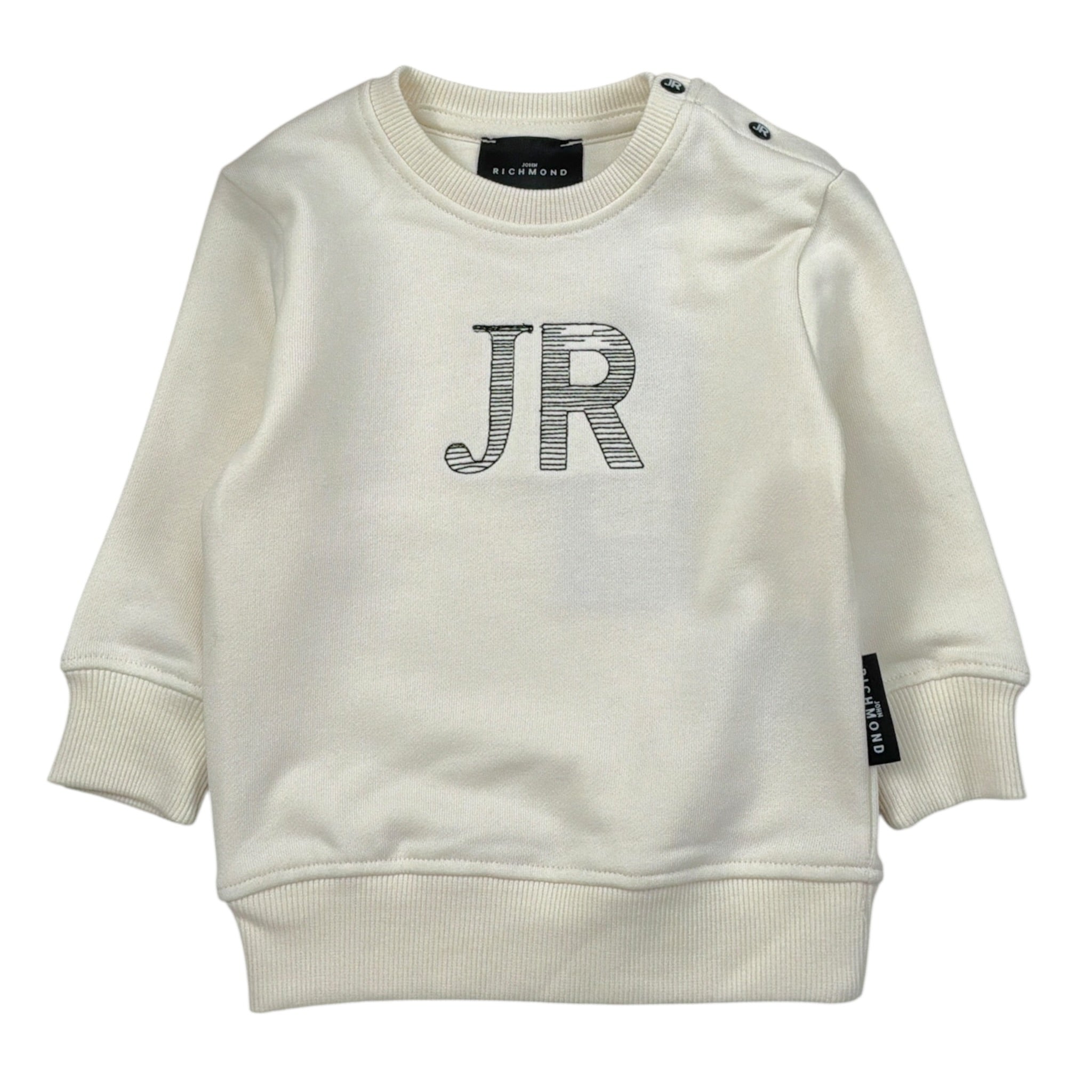 John Richmond Felpa tinta unita con Logo Panna per Neonato RIA26073FE PANNA JOHN RICHMOND 