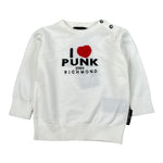 John Richmond Maglia tinta unita con Stampa Panna per Neonata RIA26077MA PANNA JOHN RICHMOND 