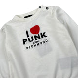 John Richmond Maglia tinta unita con Stampa Panna per Neonata RIA26077MA PANNA JOHN RICHMOND 