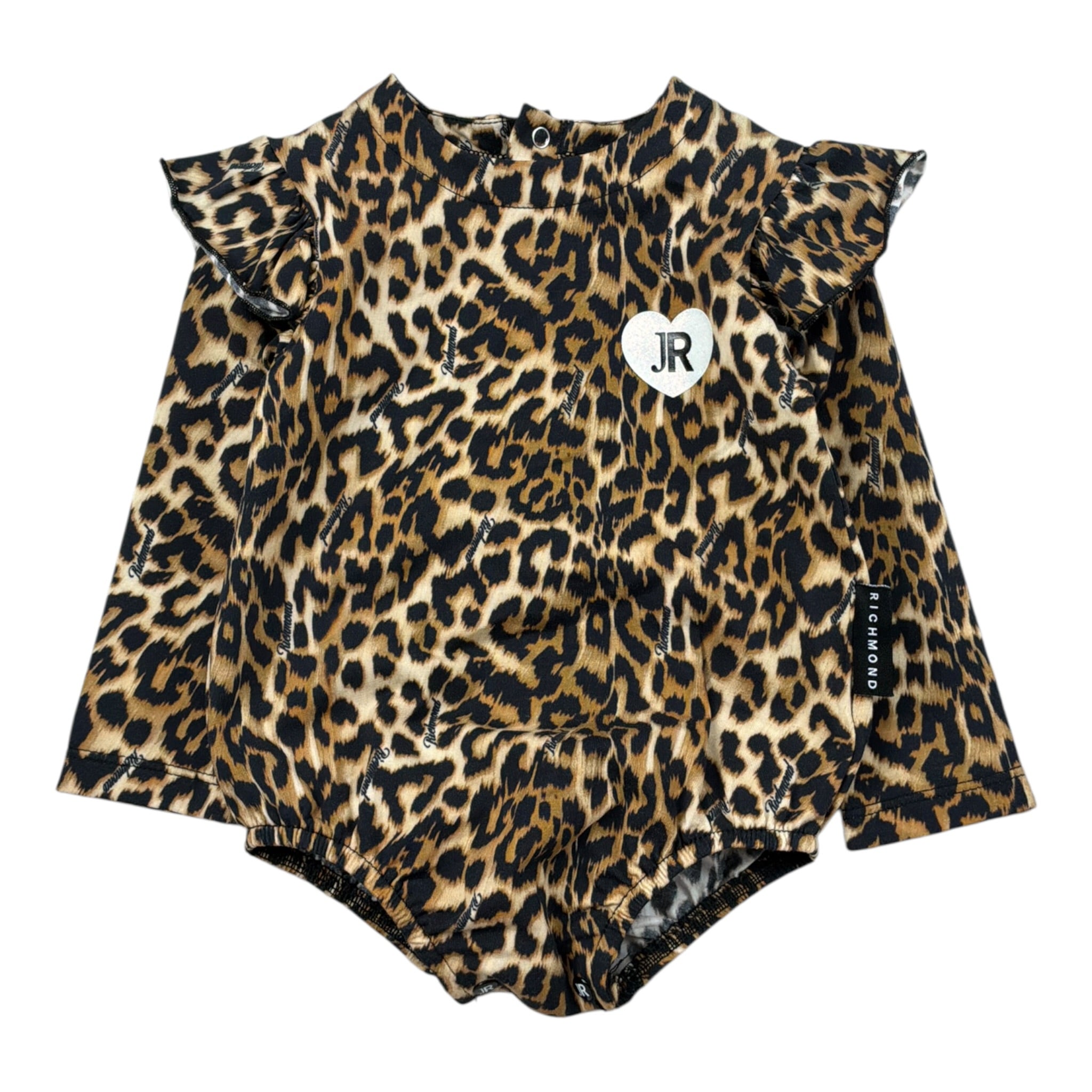John Richmond Body tinta unita con Fantasia Maculata Beige per Neonata RIA26091BD BEIGE JOHN RICHMOND 