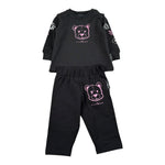 John Richmond Completo 2Pz Felpa-Leggins Nero per Neonata RIA26102CF NERO JOHN RICHMOND 