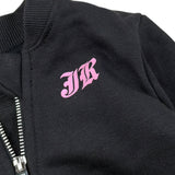 John Richmond Felpa tinta unita con Zip E Logo Nero per Neonata RIA26105FE NERO JOHN RICHMOND 