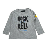 John Richmond Shirt Girocollo tinta unita con Stampa Grigio per Neonato RIA26112TS GRIGIO JOHN RICHMOND 