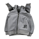 John Richmond Felpa tinta unita con Zip E Cappuccio Grigio per Neonato RIA26113GB GRIGIO JOHN RICHMOND 