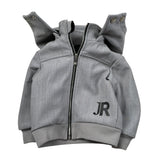 John Richmond Felpa tinta unita con Zip E Cappuccio Grigio per Neonato RIA26113GB GRIGIO JOHN RICHMOND 