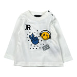 John Richmond Shirt tinta unita con Stampa Bianco per Neonato RIA26115TS BIANCO JOHN RICHMOND 