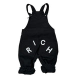 John Richmond Salopette tinta unita con Logo Nero per Neonato RIA26117SA NERO JOHN RICHMOND 