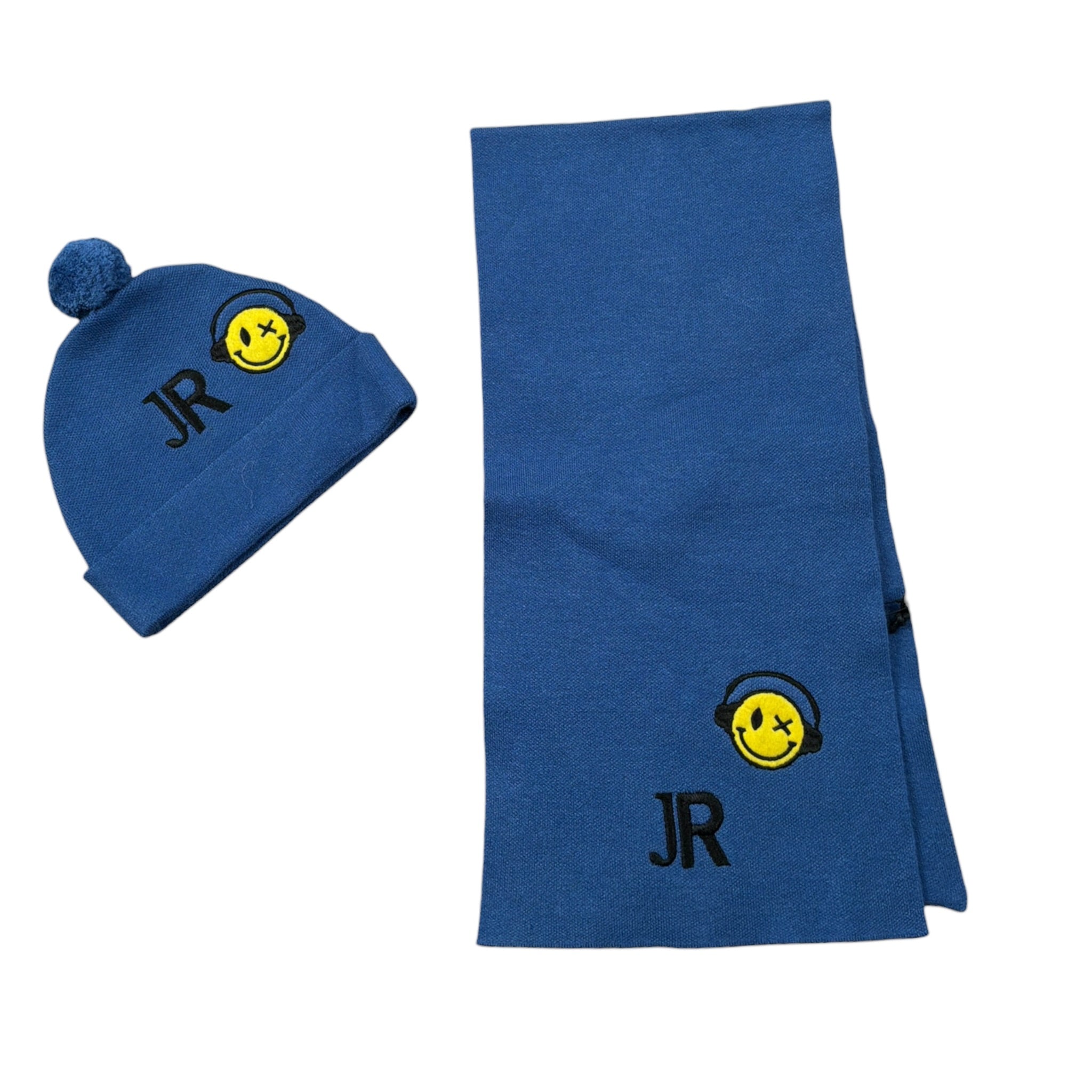John Richmond Set Cappello-Sciarpa tinta unita Blu per Bambino RIA26119HS BLU JOHN RICHMOND 