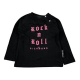 John Richmond Shirt tinta unita con Stampa Nero per Neonata RIA26131TS NERO JOHN RICHMOND 