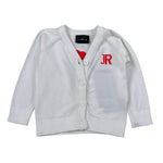John Richmond Cardigan tinta unita con Stampa Bianco per Neonato RIA26138CD BIANCO JOHN RICHMOND 