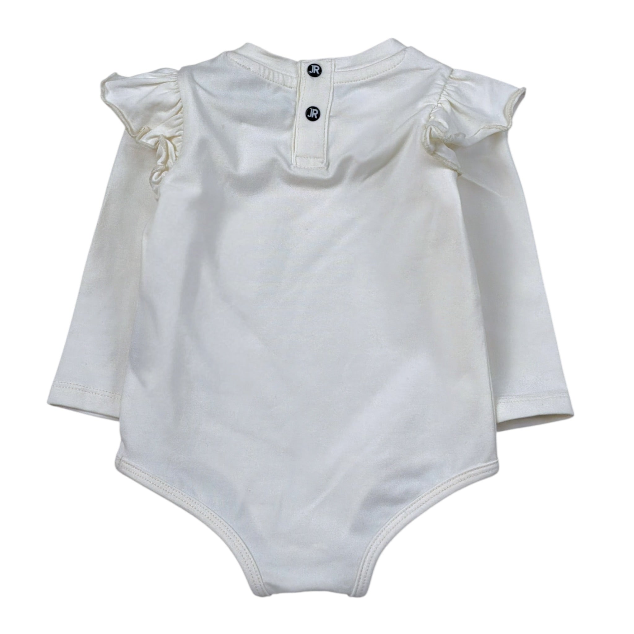 John Richmond Body tinta unita con Stampa Bianco per Neonata RIA26139BD BIANCO JOHN RICHMOND 