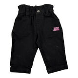 John Richmond Pantalone tinta unita con Stampa Nero per Neonata RIA26142JE NERO JOHN RICHMOND 