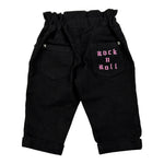 John Richmond Pantalone tinta unita con Stampa Nero per Neonata RIA26142JE NERO JOHN RICHMOND 