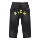 John Richmond Jeans tinta unita con Elastico In Vita Nero per Bambino RIP25065JEJ NERO JOHN RICHMOND 